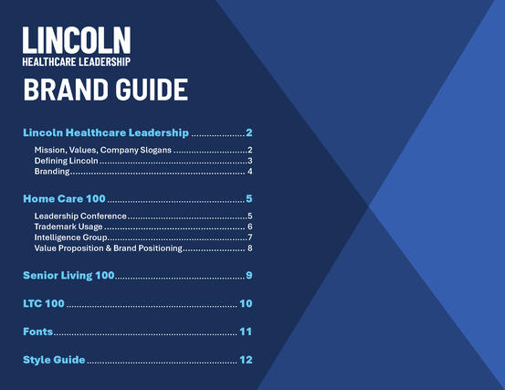 Branding Guide Main Page